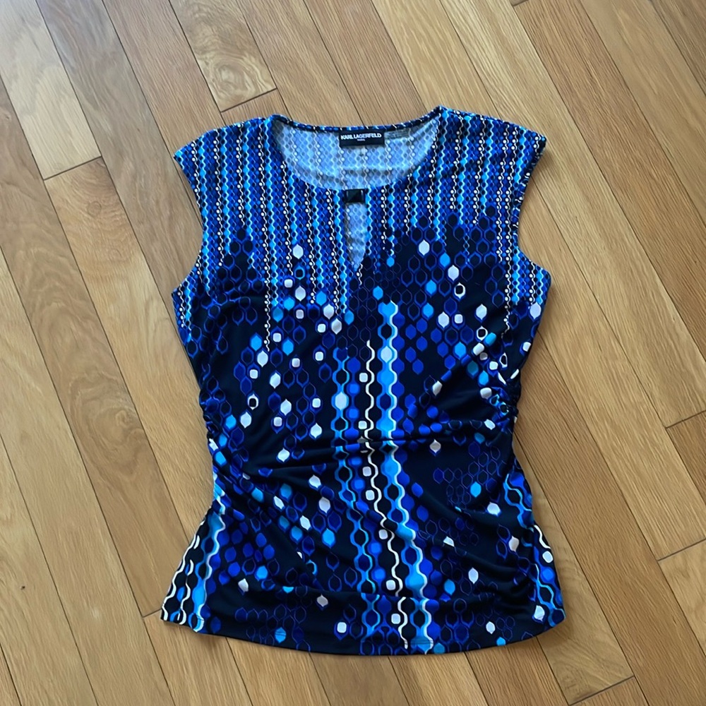 Karl Lagerfeld sleeveless dressy top